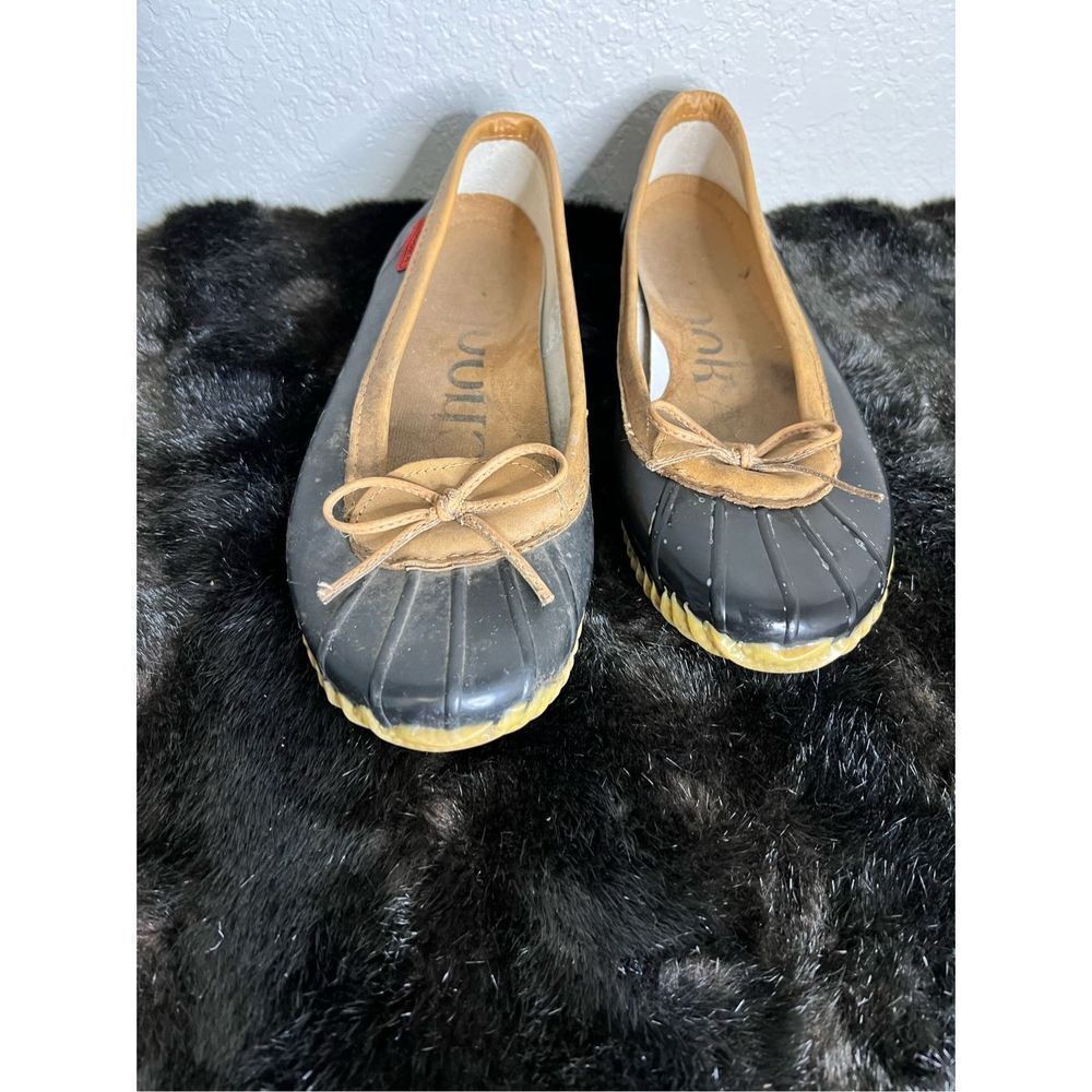 Chooka Duck Skimmer Ballet Flat Waterproof Black Shoes Women’s Size 10
